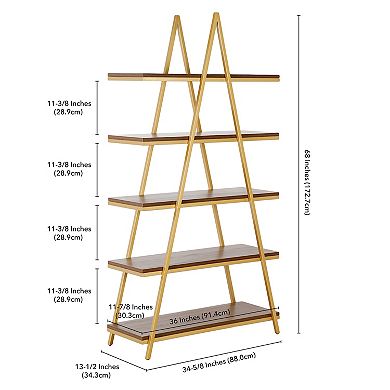 Finley & Sloane Conry 68-in. Tall A-Frame Bookcase