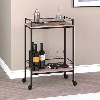 Finley & Sloane Barnes Rectangular Bar Cart
