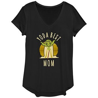 Women's Star Wars Yoda Best Mom Graphic Tee