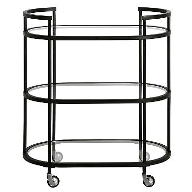 Finley & Sloane Leif Oval Bar Cart