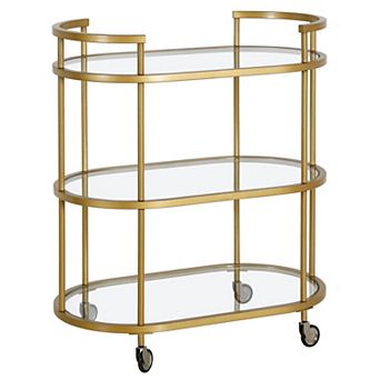 Finley & Sloane Leif Oval Bar Cart