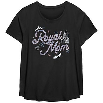 Disney's Cinderella Icons Royal Mom Plus Size Flowy Graphic Tee