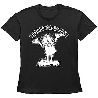 Women's Garfield Most Huggable Mom Basic Fit Graphic Tee