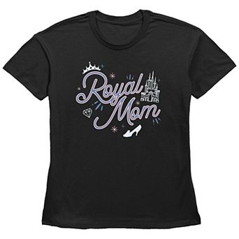 Disney's Cinderella Women's Royal Mom Basic Fit Graphic Tee