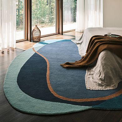 Rugs USA Greenwich Abstract Wool Area Rug