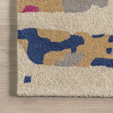 Rugs USA Pokhara Abstract Wool Area Rug
