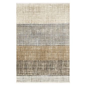 Rugs USA Park Abstract Checked Area Rug