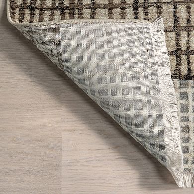Rugs USA Park Abstract Checked Area Rug