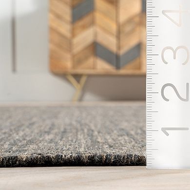 Rugs USA Black Brooklyn Tasseled Wool Area Rug