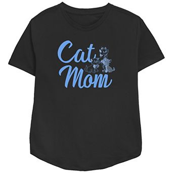 Disney The Aristocats Women's Cat Mom Relaxed Fit Graphic Tee