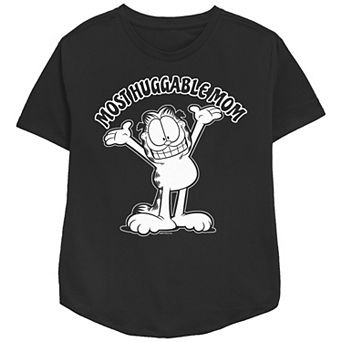 Women's Garfield Most Huggable Mom Relaxed Fit Graphic Tee