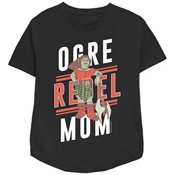 Women's Shrek Ogre Rebel Mom Relaxed Fit Graphic Tee