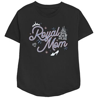 Disney Cinderella Women's Royal Mom Relaxed Fit Graphic Tee