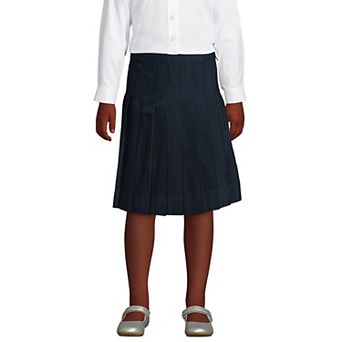 Girls 2-16 Lands' End School Uniform Pleated Below-The-Knee Skirt