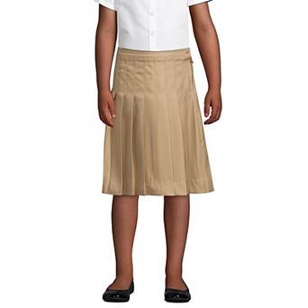 Girls 2-16 Lands' End School Uniform Pleated Below-The-Knee Skirt