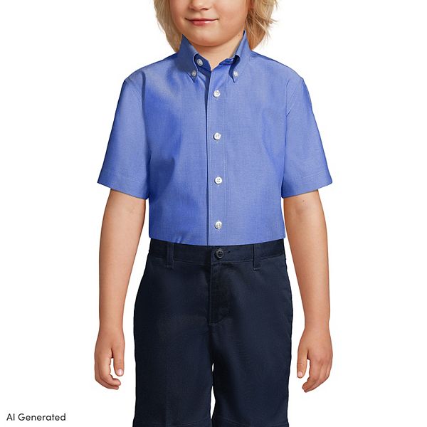 short sleeve dress shirts for boys French Toast Boys 10-20 Husky Short-Sleeve Dress Shirt White / 18H