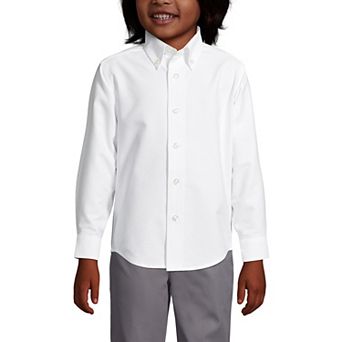 Boys 2-20 Lands' End School Uniform Solid Oxford Dress Shirt