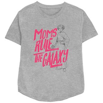 Women's Star Wars Moms Rule The Galaxy Relaxed Fit Graphic Tee