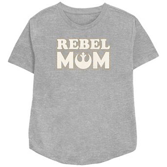 Women's Star Wars Rebel Mom Relaxed Fit Graphic Tee
