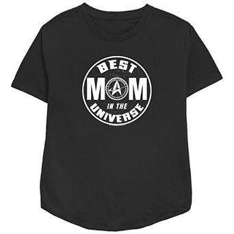 Women's Star Trek Best Mom In The Universe Relaxed Fit Graphic Tee