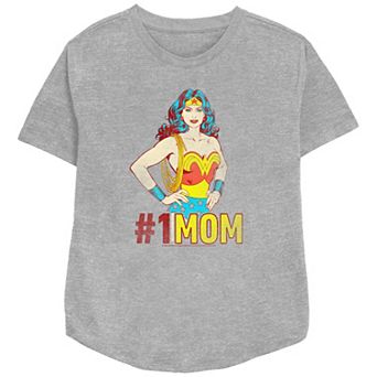 Women's Wonder Woman #1 MOM Relaxed Fit Graphic Tee