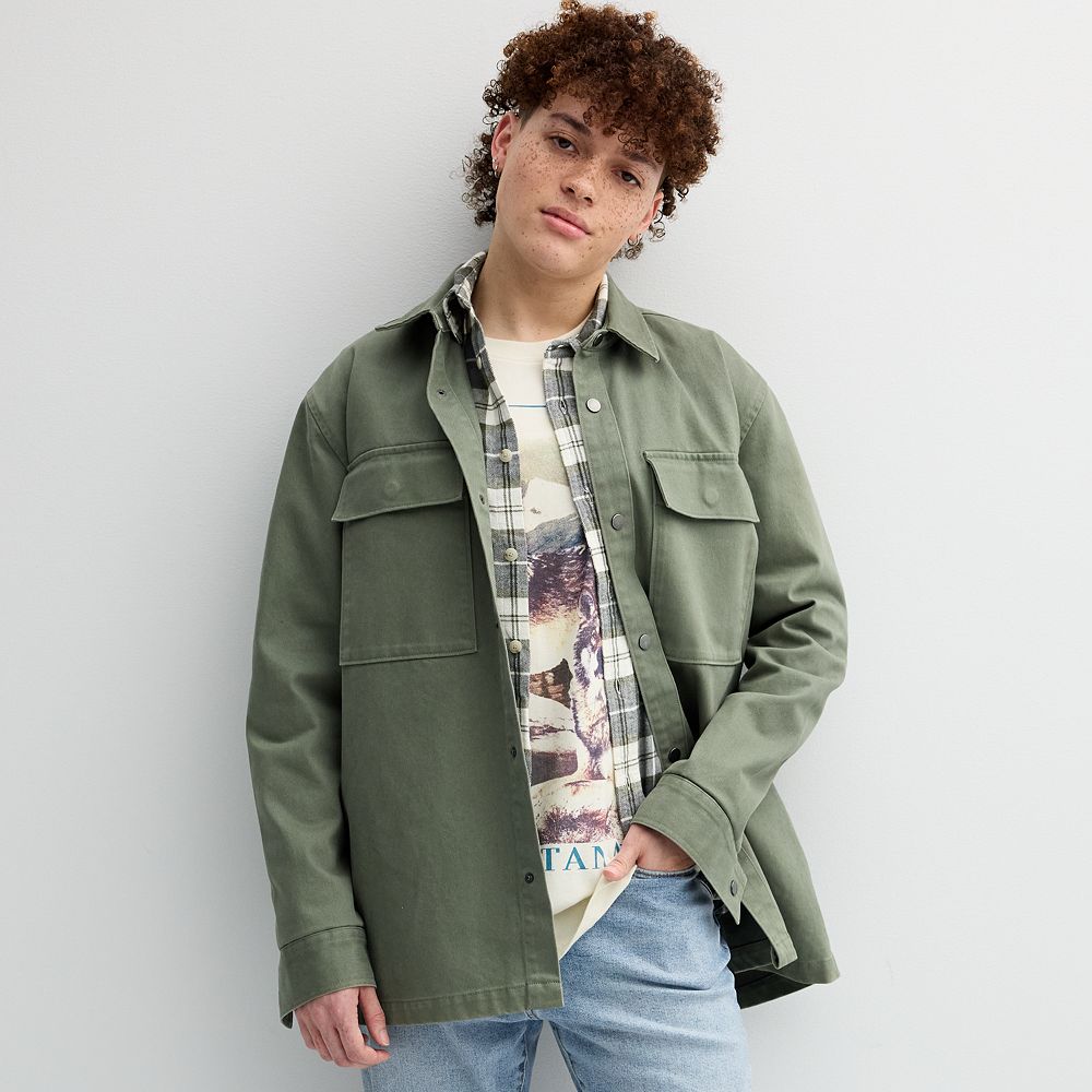 ジャケット・アウター POUR HOMME T/C WEST POINT 3OUT PK SHIRT 6967283_Green?wid=1000&hei=