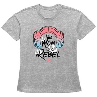 Women's Star Wars This Mom Is A Rebel Basic Fit Graphic Tee