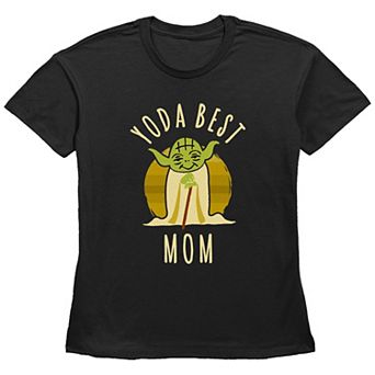 Women's Star Wars Yoda Best Mom Basic Fit Graphic Tee
