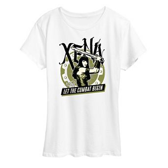 Women's Xena Warrior Princess Let Combat Begin Graphic Tee