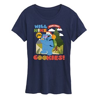 Women's Sesame Street Will Hike For Cookies Graphic Tee