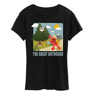 Women's Sesame Street Elmo The Great Outdoor Graphic Tee