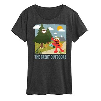 Women's Sesame Street Elmo The Great Outdoor Graphic Tee