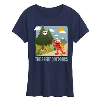 Women's Sesame Street Elmo The Great Outdoor Graphic Tee