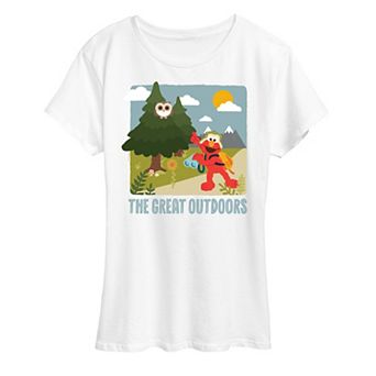 Women's Sesame Street Elmo The Great Outdoor Graphic Tee