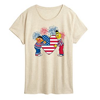 Women's Sesame Street Heart America Graphic Tee