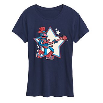 Women's Sesame Street Grover Rock Star Graphic Tee