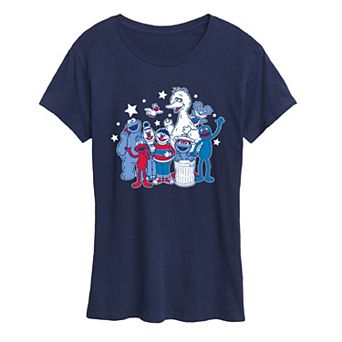Women's Sesame Street Americana Group Graphic Tee