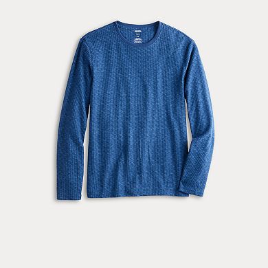 Men's Sonoma Goods For Life® Supersoft Waffle Weave Long Sleeve Pajama Top