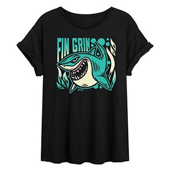 Disney / Pixar's Finding Nemo Juniors' Fin Grin Oversized Tee