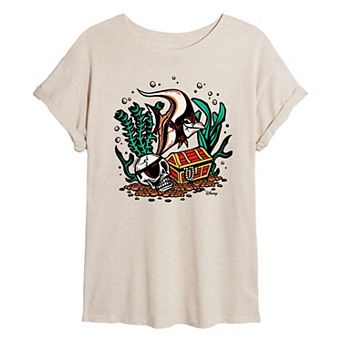 Disney / Pixar's Finding Nemo Gill Juniors' Treasure Chest Oversized Tee