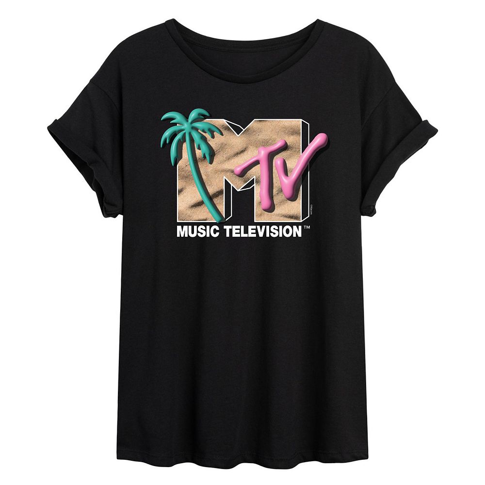 Juniors' MTV Inflatable Beach Oversized Tee