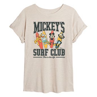 Disney's Mickey Mouse Juniors' Surf Club Oversized Tee