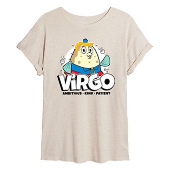 Juniors' SpongeBob Squarepants Mrs. Puff Virgo Oversized Tee