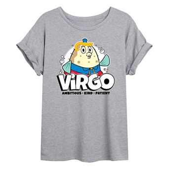 Juniors' SpongeBob Squarepants Mrs. Puff Virgo Oversized Tee