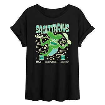 Juniors' Nickelodeon SpongeBob Squarepants Flying Dutchman Sagittarius Oversized Tee