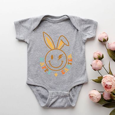Happy Easter Smiley Lightning Boltbaby Bodysuit