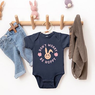 Don't Worry Be Hoppy Bunny Baby Bodysuit