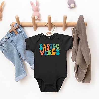 Easter Vibes Wavy Baby Bodysuit