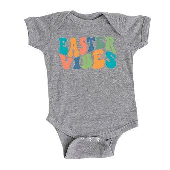 Easter Vibes Wavy Baby Bodysuit