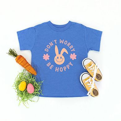 Don't Worry Be Hoppy Bunny Youth Short Sleeve Graphic Tee